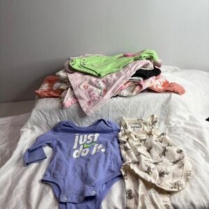Bundle of 13 0-3 month baby clothes